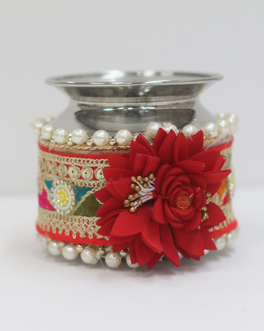 Pink Karvachauth Thali Set